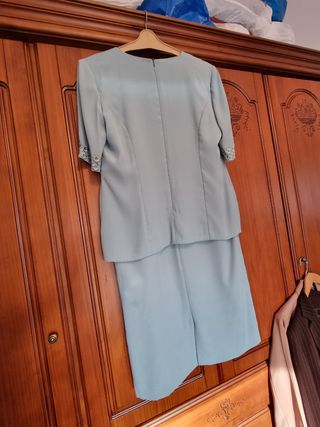 Vestido ceremonia azul mujer