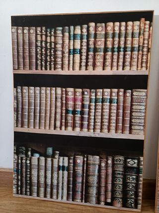 3 Cuadros Librería Vintage