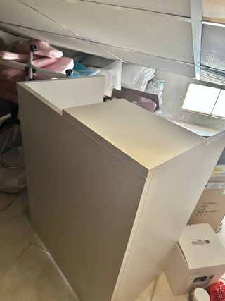 Mostrador recepción blanco - 75x75x50cm