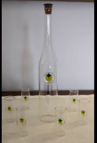 Set Limoncello: bottiglia e 6 bicchieri