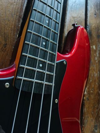 Bajo zurdo jb80ra prodipe car jazzbass rojo bass 
