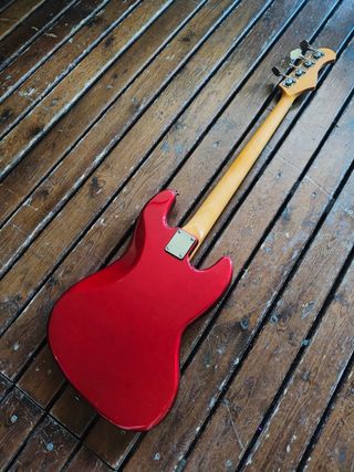 Bajo zurdo jb80ra prodipe car jazzbass rojo bass 