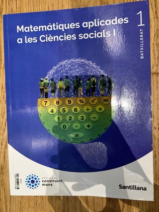 Libro matemáticas sociales primero bachillerato