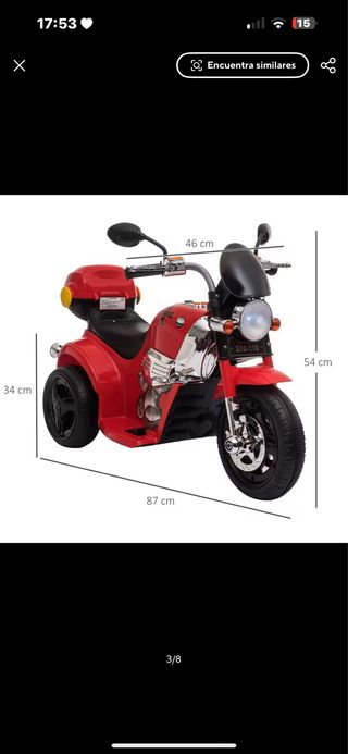 Moto eléctrica infantil