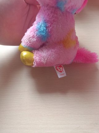 2 Peluches Ty: Unicornio & Perro