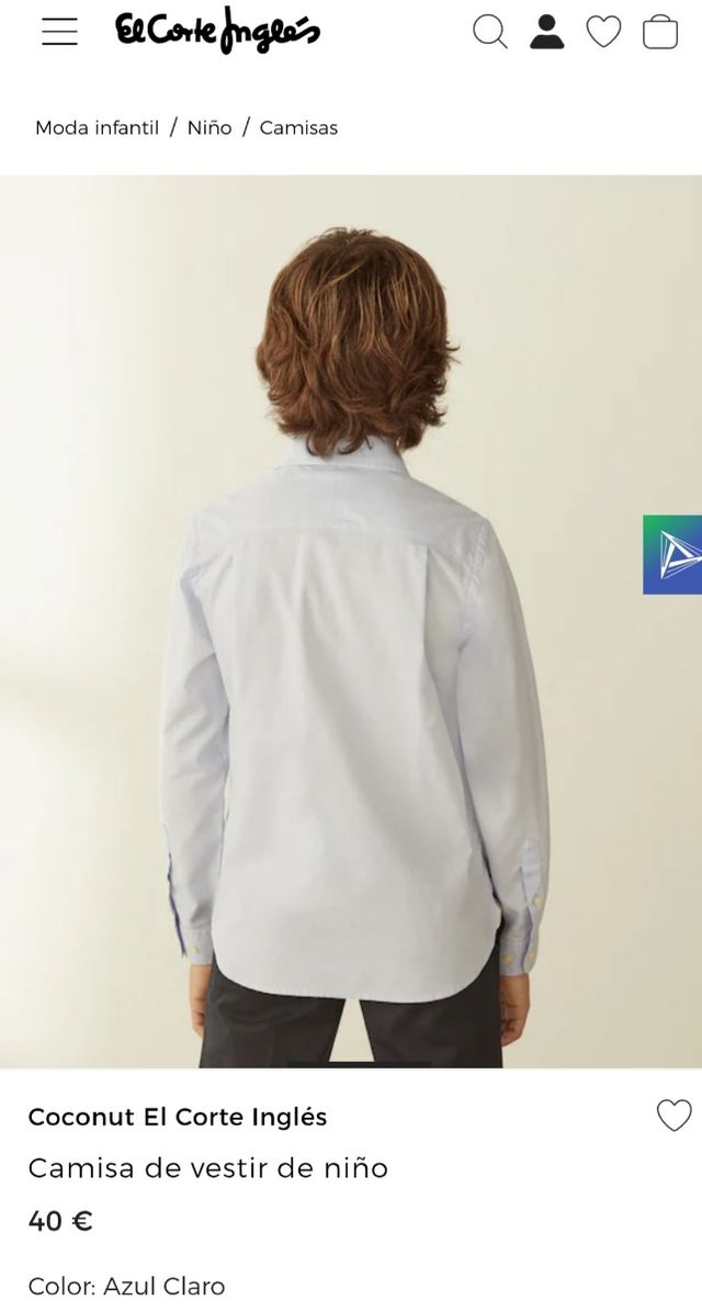 Camisa Niño Coconut 13-14 Azul