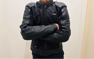 Chaqueta moto cuero cordura