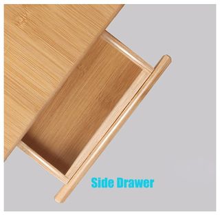 Tavolo computer portatile bambù vassoio scrivania