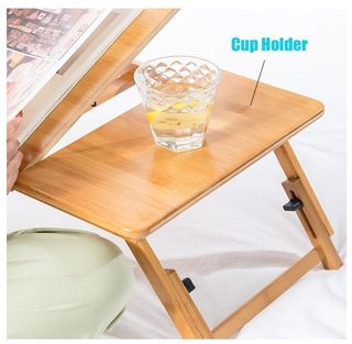 Tavolo computer portatile bambù vassoio scrivania