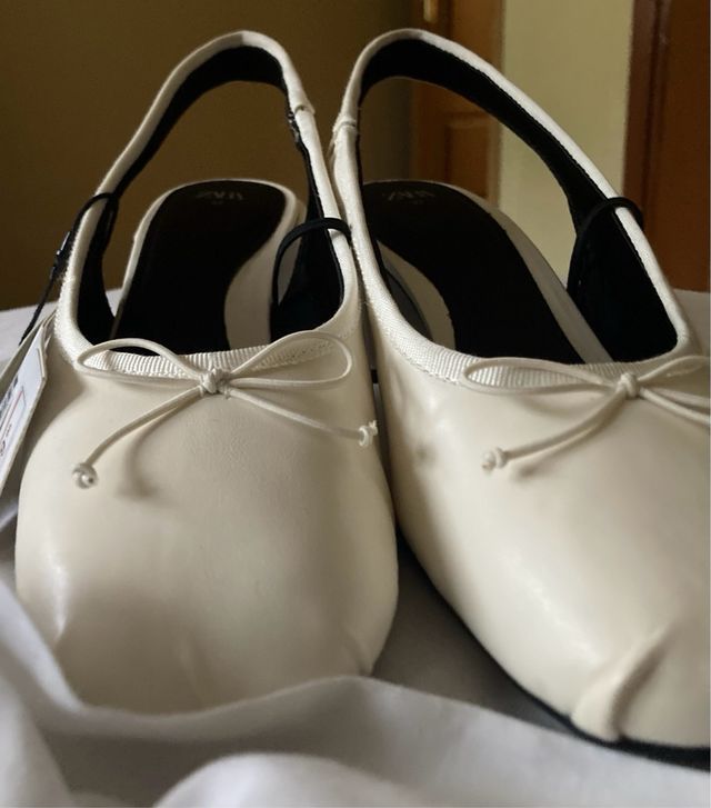 Sapatos de salto branco Zara 37
