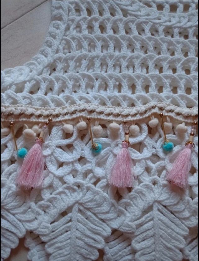 Top crochet blanco - Talla única