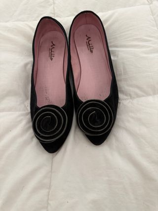 Bailarinas Milto negras, talla 39