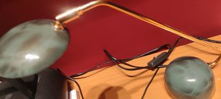 Aplique escritorio vintage dorado-verde