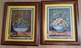 2 Cuadros Frutas - Bodegón