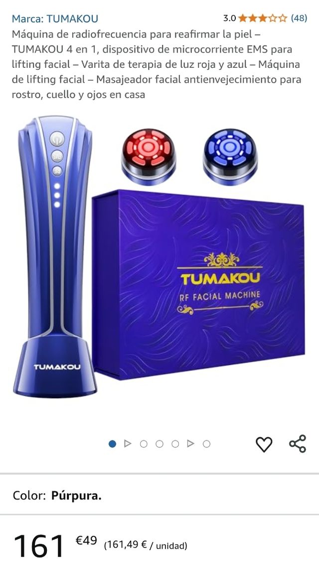 Máquina facial TUMAKOU RF 4 en 1