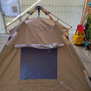Tienda campaña familiar grande camping exterior