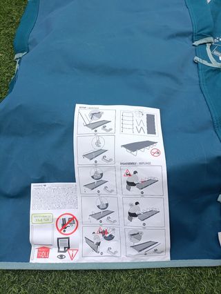 Cama Camping Quechua Plegable Azul
