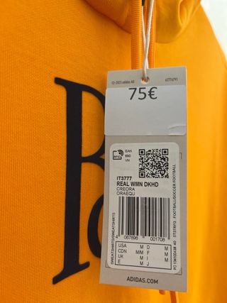 Sudadera Adidas Real Madrid - Naranja