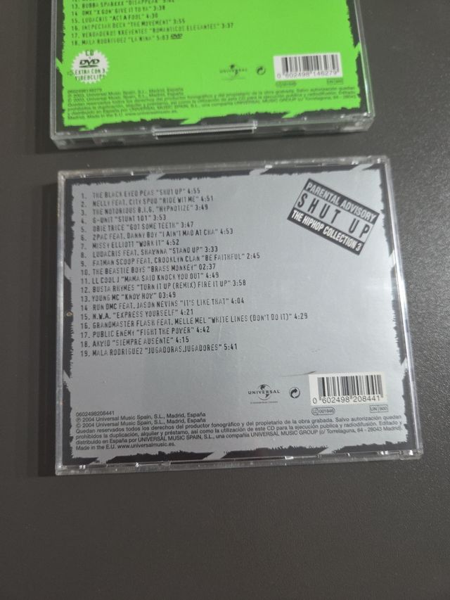 CD's Hip Hop collection: Shut Up 1, 2 y 3
