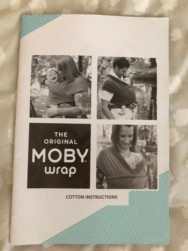 Foulard porteo Moby Wrap azul marino