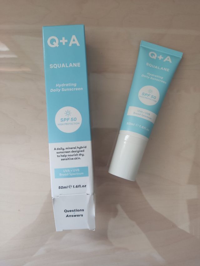 Q+A Squalane SPF50 - Crema solare idratante