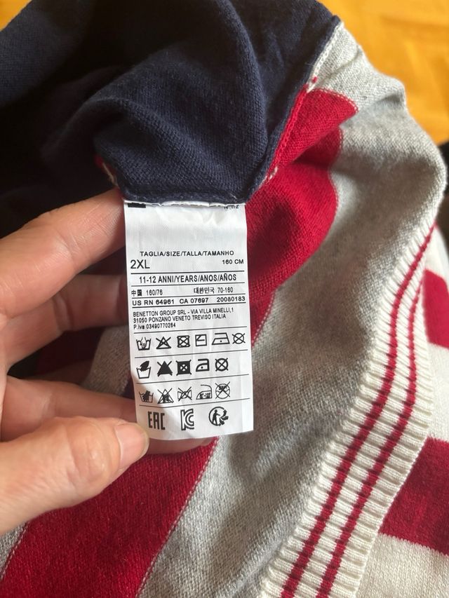 3 Jerséis Niño (Gap, Benetton) Talla 12