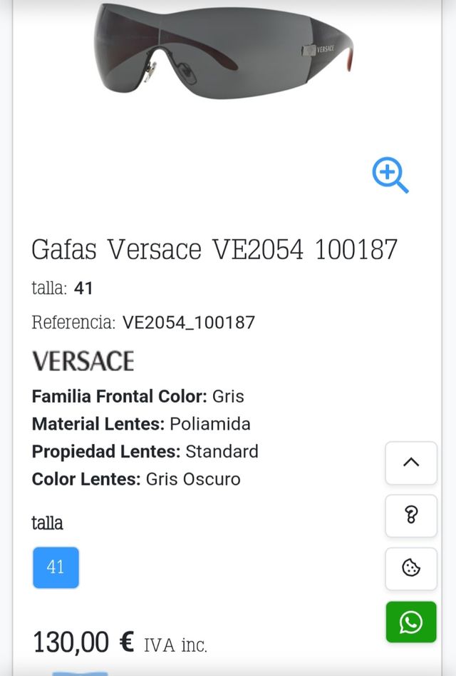 Gafas de Sol Versace  modelo 2054