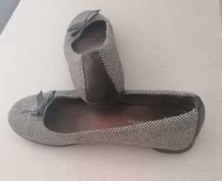 Manoletinas MLLCShoes blanca y marrón
