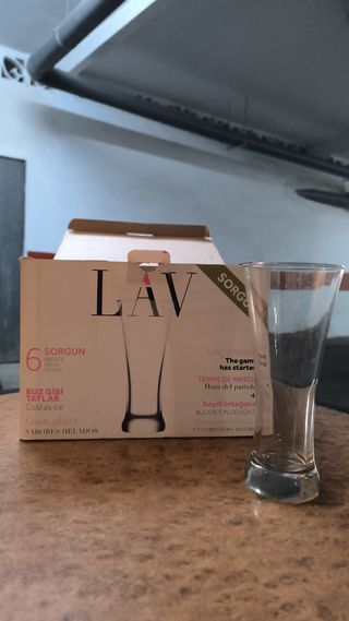 6 Vasos LAV - Cristal - 380cc