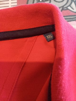 Polo Pierre Cardin rojo XXL