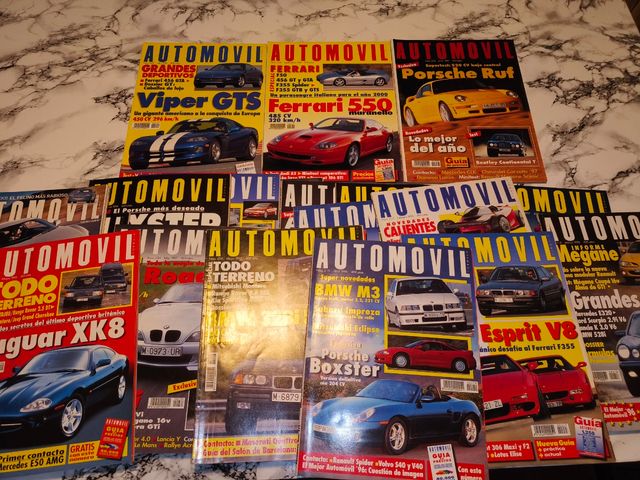 Revistas Automóvil años 90'