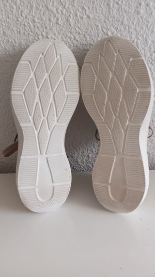 Zapatillas beige verano mujer talla 36,PRECIOSAS