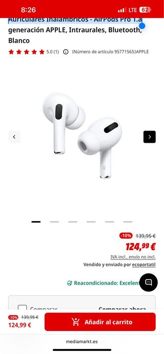 AirPods Pro 1ª Gen - Blancos