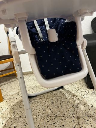 Trona bebé Starseat azul. Plegable y regulable.