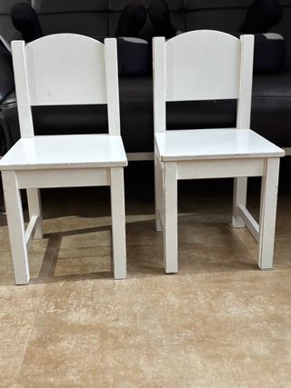 2 Sillas Ikea niños - Madera blanca
12€ cada una