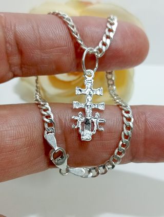 Pulsera plata cruz Caravaca