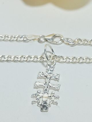 Pulsera plata cruz Caravaca