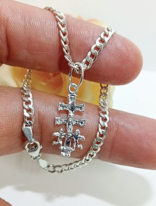 Pulsera plata cruz Caravaca