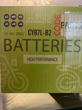 Batería Moto CYB7L-B2 12V 8Ah