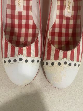 Zapatos Pilar Burgos - rojos y blancos