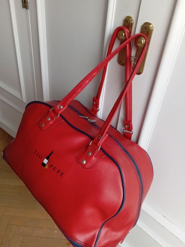 Bolso viaje TIO PEPE rojo