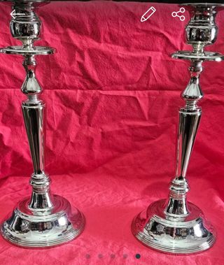 Candelieri argento - 2 pz