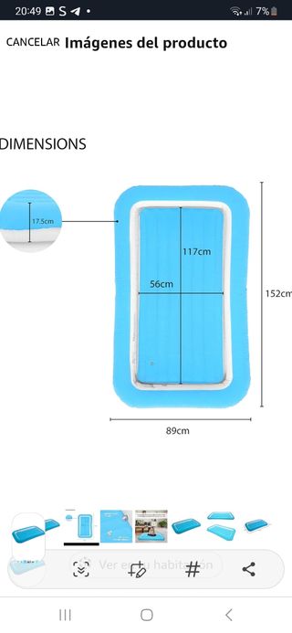 Colchón inflable infantil Avenli
