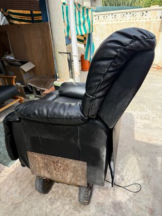 Sillón reclinable masaje - piel sintética