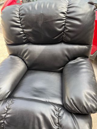 Sillón reclinable masaje - piel sintética