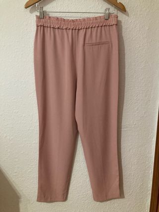 Pantalones anchos rosas Zara 