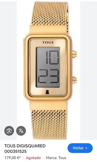 Reloj Tous dorado | Pulsera metal