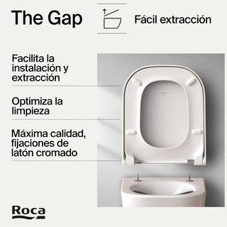 Asiento Roca The Gap - WC amortiguada