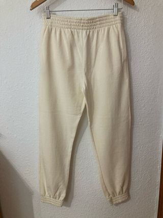 Pantalones chándal beige Corte Inglés CON ETIQUETA