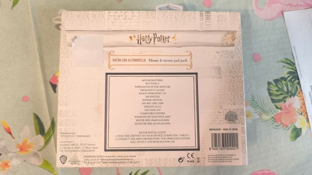 Paco Rato Mousepad Harry Potter. Novo